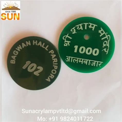 Multicolor Numerical Plastic Tokens, Size: Custom Size at ₹ 2/piece in ...