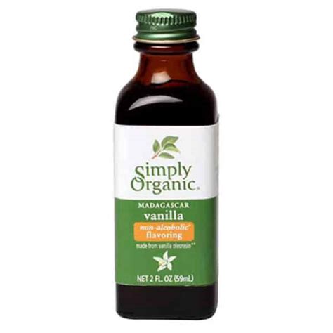 Extrait De Vanille Sans Alcool Biologique SIMPLY ORGANIC Aliments