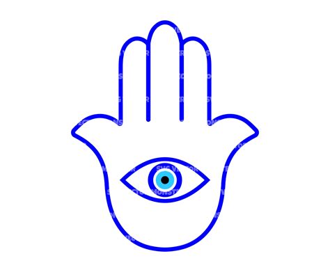 Evil Eye Hand SVG