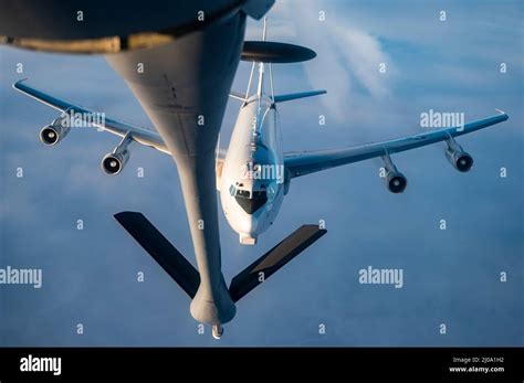 A U S Air Force E Sentry Airborne Warning And Control System Awacs