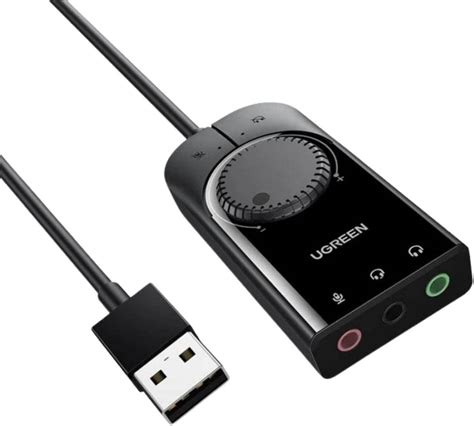 Ugreen Usb External Stereo Sound Adapter Cm Black Buy Best Price