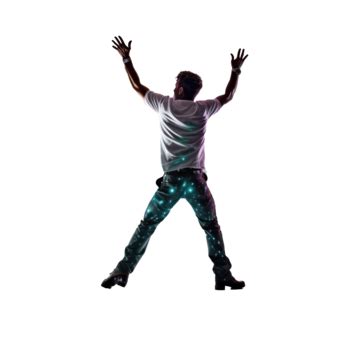 Man Dancing Under The Disco Lights Disco Light Dance Png Transparent