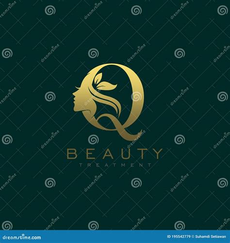 Vetor De Design Do Logotipo Da Face De Beleza De Luxo Ilustração do