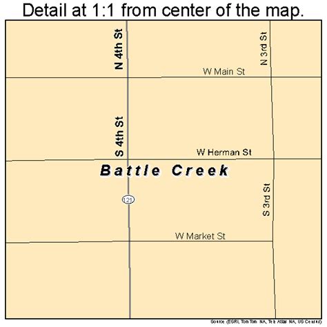 Battle Creek Nebraska Street Map 3103250