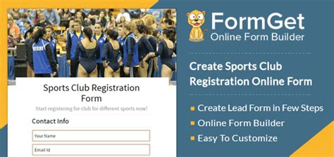 Sports Club Registration Form For Sports Game Clubs FormGet