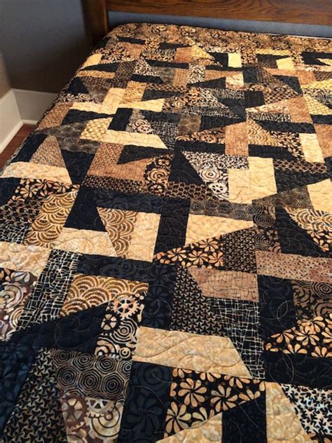 Beautiful Earth Tone Handmade Quilt Etsy