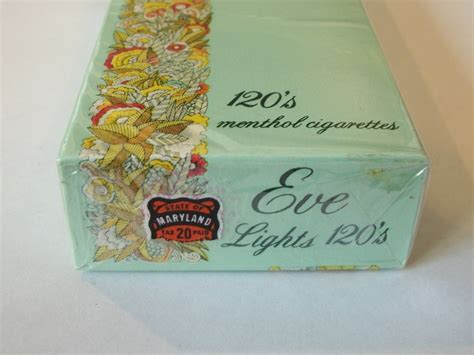 Eve Lights S Menthol Vintage American Cigarette Pack Cigarette