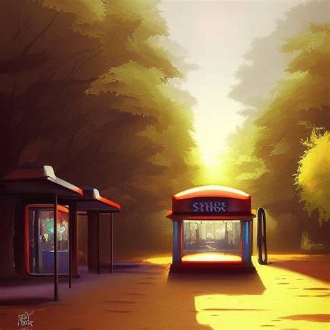 Premade Bus Stop Background by LadyValsArt1983 on DeviantArt