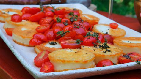 Queso De Cabra A La Plancha Con Tomates Cherry Provoleta Christian