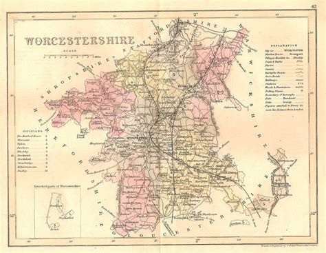 Worcestershire Maps Maps And Antique Prints