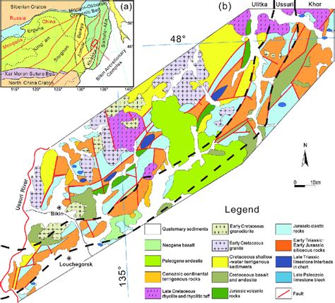 A Tectonic Outline Of Ne China And Adjacent Areas Modified After Wu