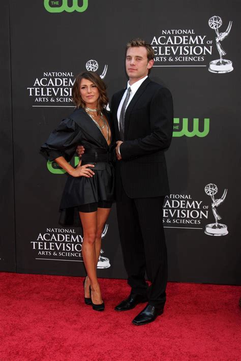 Elizabeth Hendrickson and Billy Miller arriving at the Daytime Emmys at ...