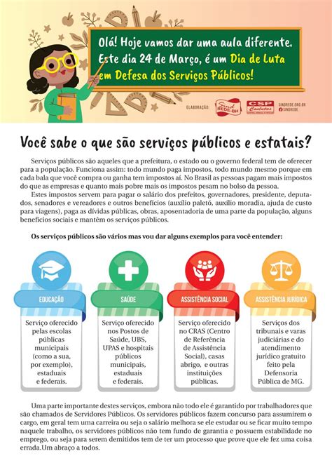 Vamos Conhecer Sobre Serviços Públicos E Estatais Sind Rede Bh