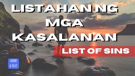 Gospel Guide Listahan Ng Mga Kasalanan Na Pumaputol Sa Sumpa At