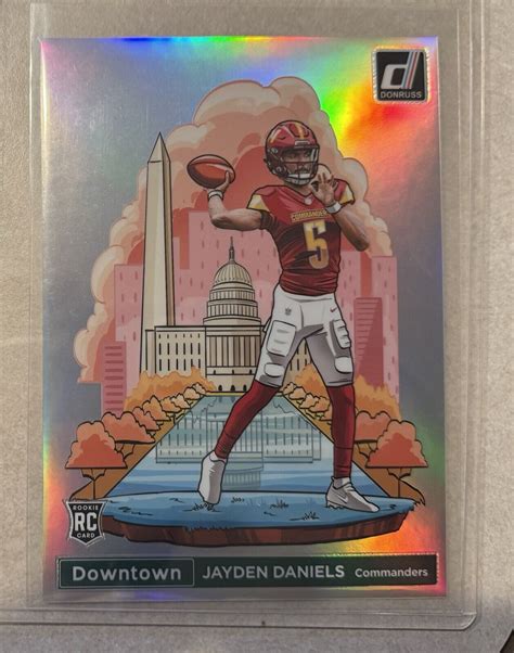 JAYDEN DANIELS 2024 Donruss Optic OVERSIZED DOWNTOWN Jumbo Rookie Card