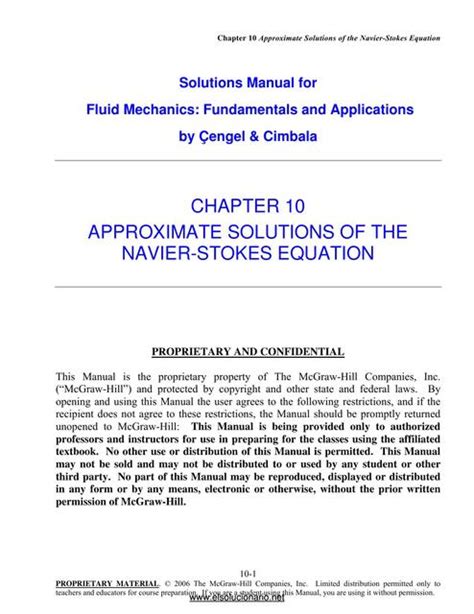 Solucionario Capitulo Mecanica De Fluidos Fundamentos Y Aplicaciones