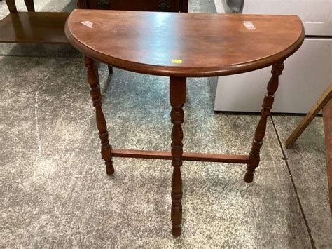 Vintage Half Moon Table Currie Auction Service