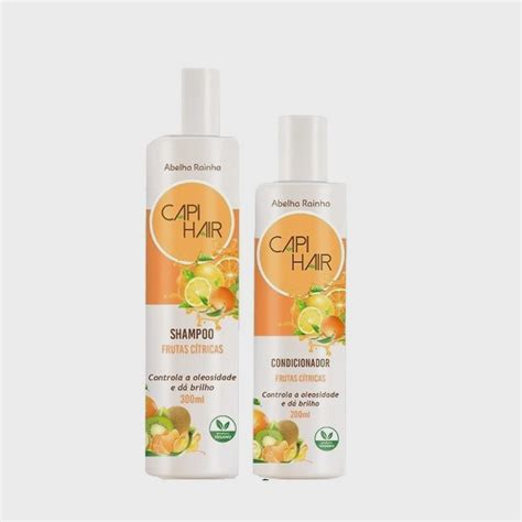 Kit Shampoo Para Cabelo Oleoso Condicionador Antioleosidade Frutas