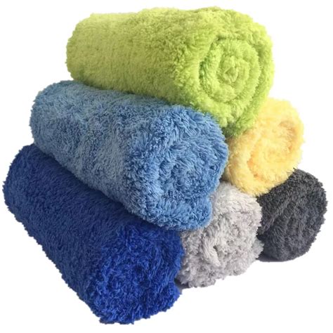 500gsm Edgeless Microfiber Towel Coral Fleece Plush Towel For Car