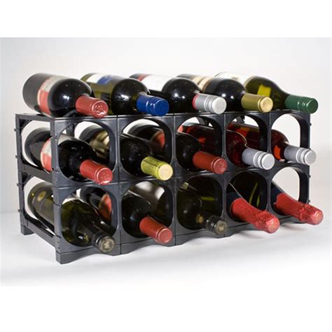 Howards Rustic Mahogany Timber Wine Rack 4x2 12 Bottle Howards