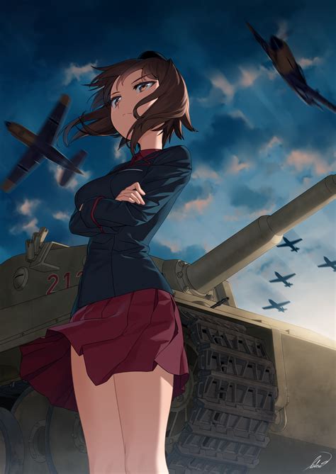 Nishizumi Maho Maho Nishizumi Blew And White Girls Und Panzer