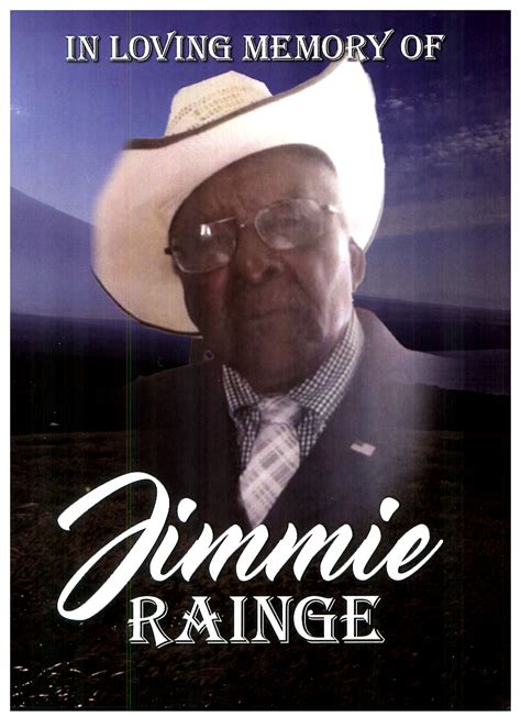 Jimmie Rainge – Mitchell's Funeral Home