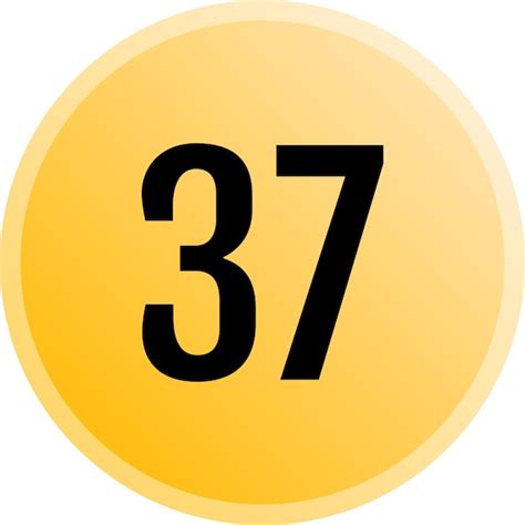 Premium Vector Yellow Round Number Icons