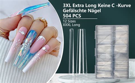 Deciniee Tips F R Geln Gel Xl St Ck Extra Lange Nageltips