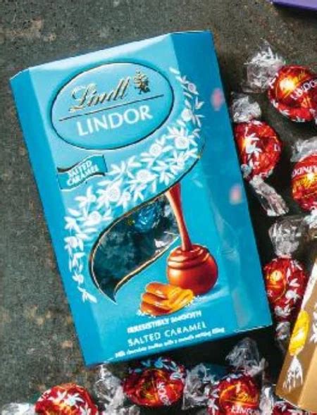 Lindt Lindor Praliny z czekolady mlecznej z kryształkami soli i