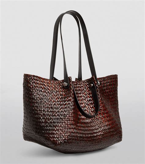 AllSaints Straw Allington Tote Bag Harrods IS