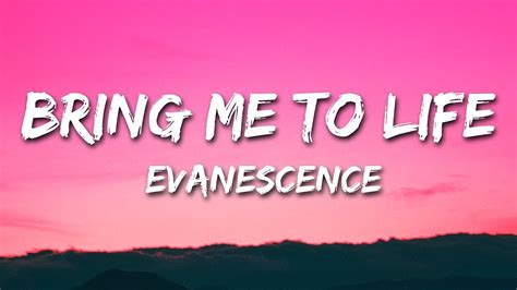 Evanescence Bring Me To Life Lyrics 1 Hour Version YouTube