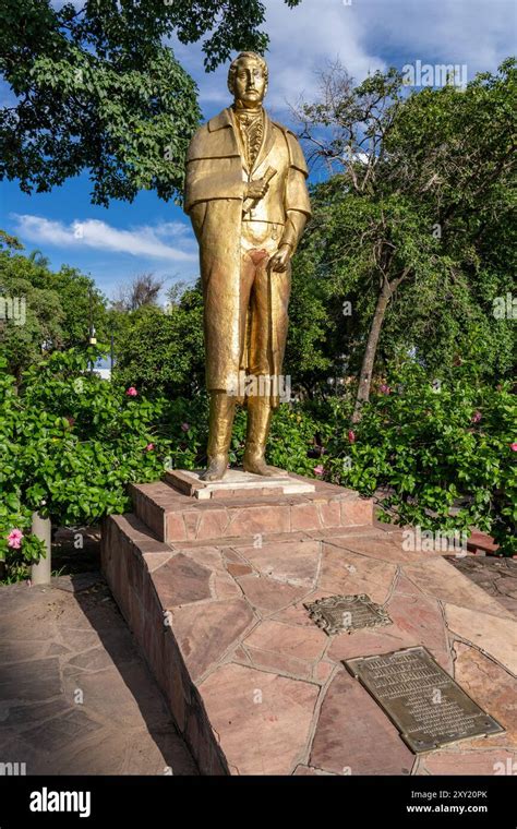 Statue of General Manuel Belgrano, a hero of Argentine independence, in ...