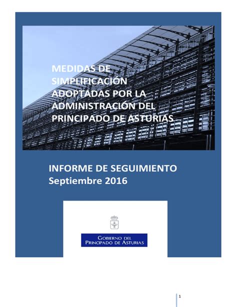 Informe De Medidas De Simplificaci N Administrativa