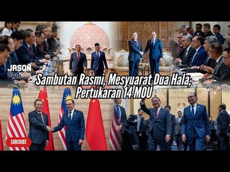 Pm Anwar Ibrahim Bertemu Premier China Li Qiang Sambutan Rasmi