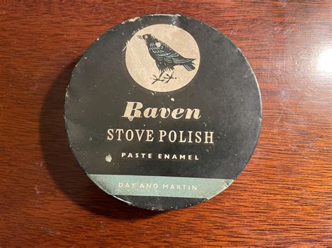 Raven Stove Polish Made By Day And Martin New Southgate London C1950