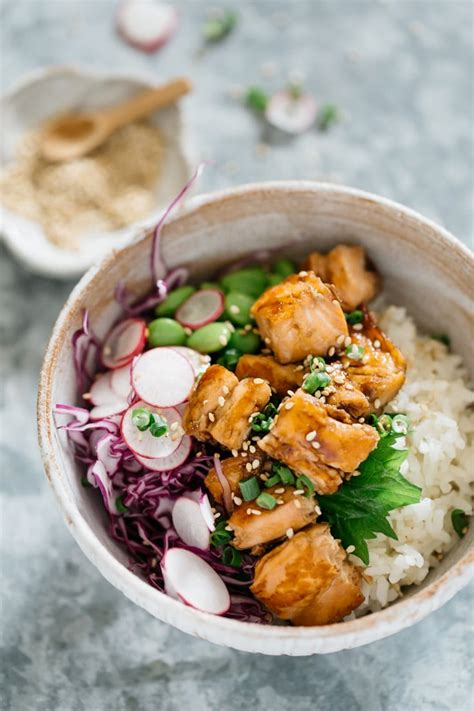 Teriyaki Salmon Rice Bowls Chopstick Chronicles