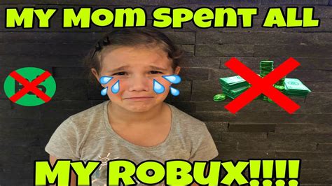 My Mom Spent All My Robux I Spent All The V Bucks Youtube