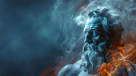 Premium Photo Zeus The Ancient Greek God Of Olympus Thunder And