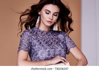 Sexy Beauty Fashion Model Brunette Hairstyle Stock Photo 721238593 Shutterstock