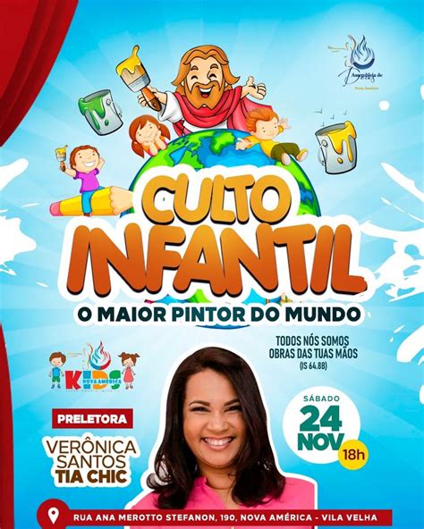 Culto Infantil Imperdivel Temas para culto infantil Design gráfico