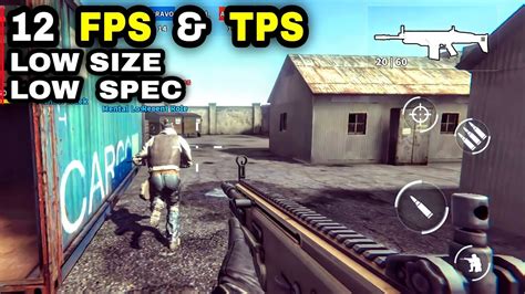 Top 12 FPS Games Mobile TPS LOW SIZE And LOW SPEC OFFLINE ONLINE