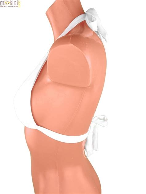 Bikini Oberteile Wei Einzelnen Neckholder Kaufen Mixkini Beachwear