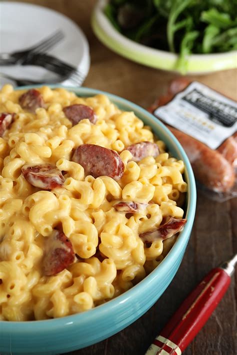 Creamy Smoked Sausage Mac And Cheese Southern Bite