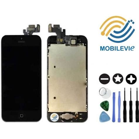 Ecran Complet Vitre Tactile Lcd Retina Sur Chassis Pour Iphone Noir