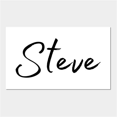 Steve Name Calligraphy by word-minimalism | Steve, Names, Cool notebooks