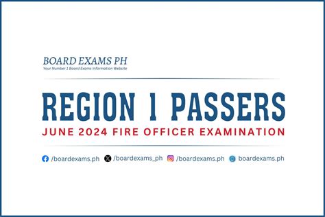 Region Passers June Fire Officer Exam Foe Results Board