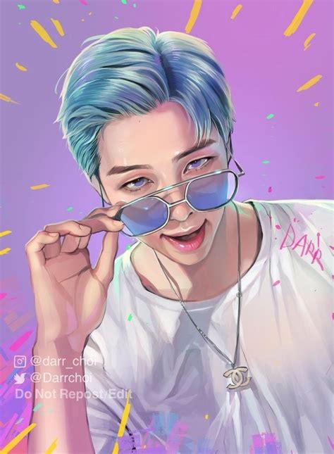 Pin By Omer Ovalle On Bts Namjoon Fanart Bts Fanart Rap Monster Fanart