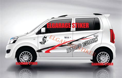 Stiker Mobil Suzuki Karimun Stiker Body Mobil Wagon R Cutting Stiker