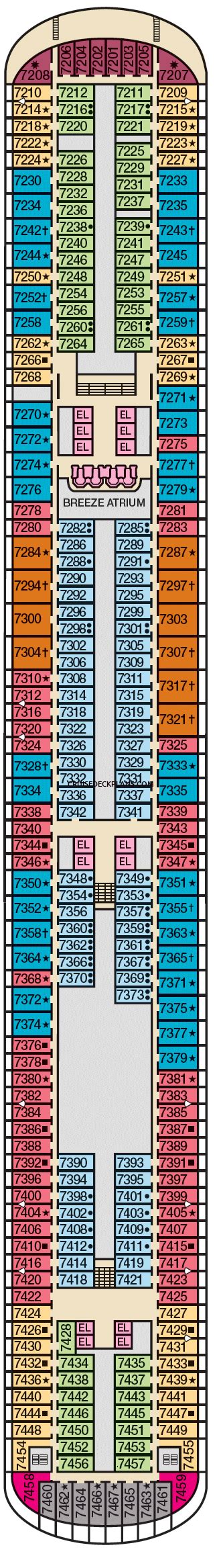 Carnival Breeze Deck Plans