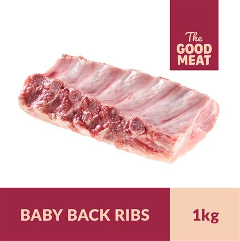 Pork Baby Back Ribs Raw 1kg The Good Meat